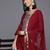 Women Floral Yoke Design Sequinned Chanderi Silk Kurta with Trousers & Dupatta
