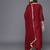 Women Floral Yoke Design Sequinned Chanderi Silk Kurta with Trousers & Dupatta