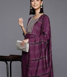 Women Yoke Design Regular Sequinned Kurta with Trousers & Dupatta