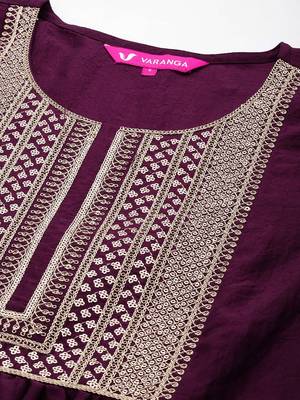 Women Yoke Design Regular Sequinned Kurta with Trousers & Dupatta 3