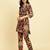 Shirt Collar Floral Printed Tie-Ups Regular Kurta with Trousers