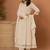 Floral Thread & Mirror Embroidered Panelled Anarkali Kurta With Trousers & Dupatta