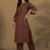Women Regular Mandarin Collar Thread Work Kurta with Trousers