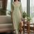 Women Regular Silk Crepe Kurta with Trousers