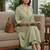 Women Regular Silk Crepe Kurta with Trousers