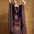 Ethnic Motifs Printed Sequinned Square Neck Kaftan Kurta With Trousers