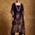 Ethnic Motifs Printed Sequinned Square Neck Kaftan Kurta With Trousers