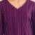 Striped V-Neck A-Line Kurta With Trousers