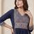 Women Ethnic Motifs Embroidered Panelled Thread Work Kurta with Trousers