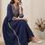Women Ethnic Motifs Embroidered Panelled Thread Work Kurta with Trousers