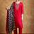Women Floral Yoke Design Regular Thread Work Kurta with Trousers & With Dupatta