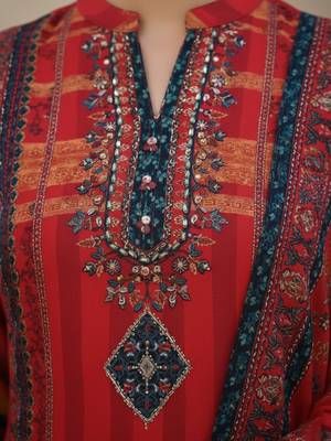 Women Ethnic Motifs Printed Regular Kurta with Trousers & With Dupatta 2