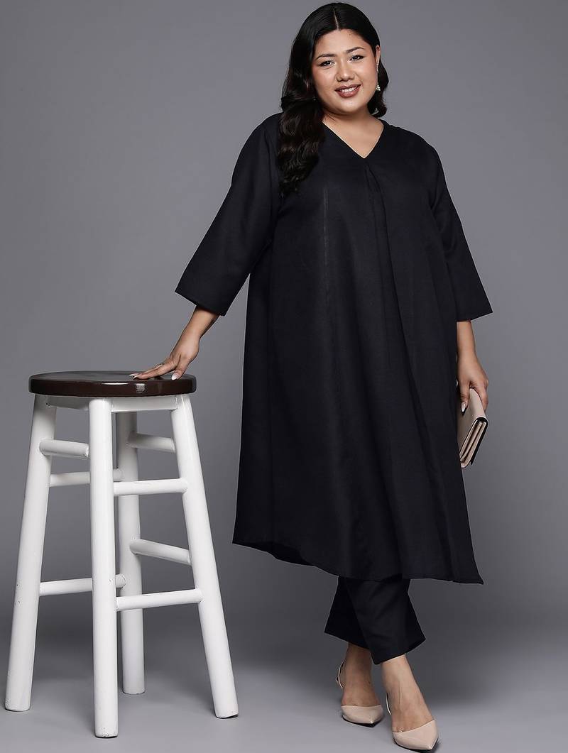 Plus Size Kurta with Trousers