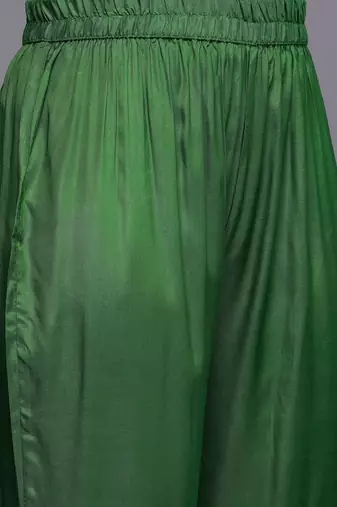 Leheriya Printed Sequinned Kurta With Trousers & Dupatta