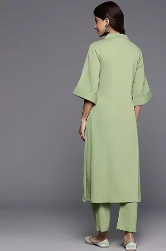 Solid Shirt Style A Line Kurta
