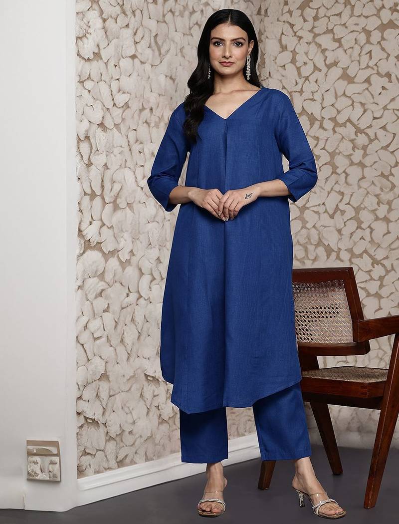 Ethnic A-Line Kurta with Trousers