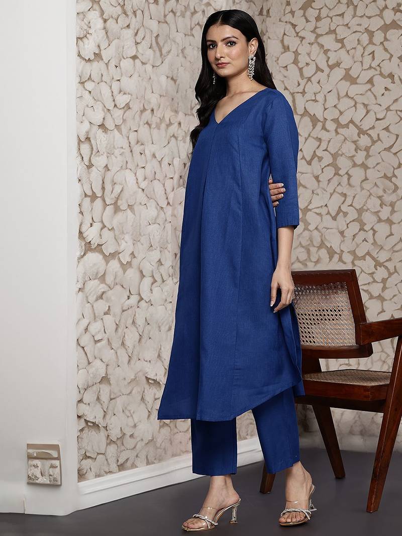 Ethnic A-Line Kurta with Trousers