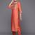 Ethnic Motifs Zari Embroidered Sequinned Yoke Design Kurta With Trousers & Dupatta