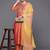 Ethnic Motifs Zari Embroidered Sequinned Yoke Design Kurta With Trousers & Dupatta