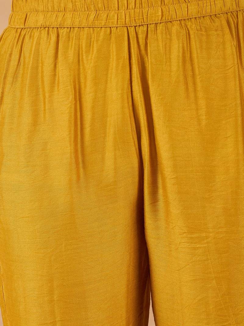 Women Spaghetti Strap Floral Kurta with Trousers and Dupatta