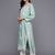 Floral Embroidered Panelled Thread Work Kurta With Trousers & Dupatta