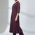 Women Regular Silk Crepe Kurta with Trousers