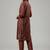 Women Bandhani Printed Regular Chanderi Silk Kurta with Trousers