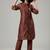 Women Bandhani Printed Regular Chanderi Silk Kurta with Trousers