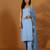 Striped Gotta Patti Shoulder Straps Straight Kurta With Trousers & Dupatta