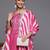 Women Bandhani Printed Regular Thread Work Kurta with Trousers & With Dupatta
