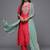 Floral Yoke Design Sequinned Kurta With Trousers & Dupatta