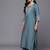 Floral Yoke Design Sequinned Kurta with Trousers & Dupatta