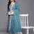 Floral Yoke Design Sequinned Kurta with Trousers & Dupatta