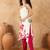 Women Spaghetti strap floral kurta with trousers