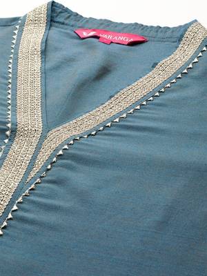 Women Regular Gotta Patti Kurta with Trousers & With Dupatta 3