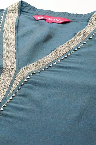 Women Regular Gotta Patti Kurta with Trousers & With Dupatta