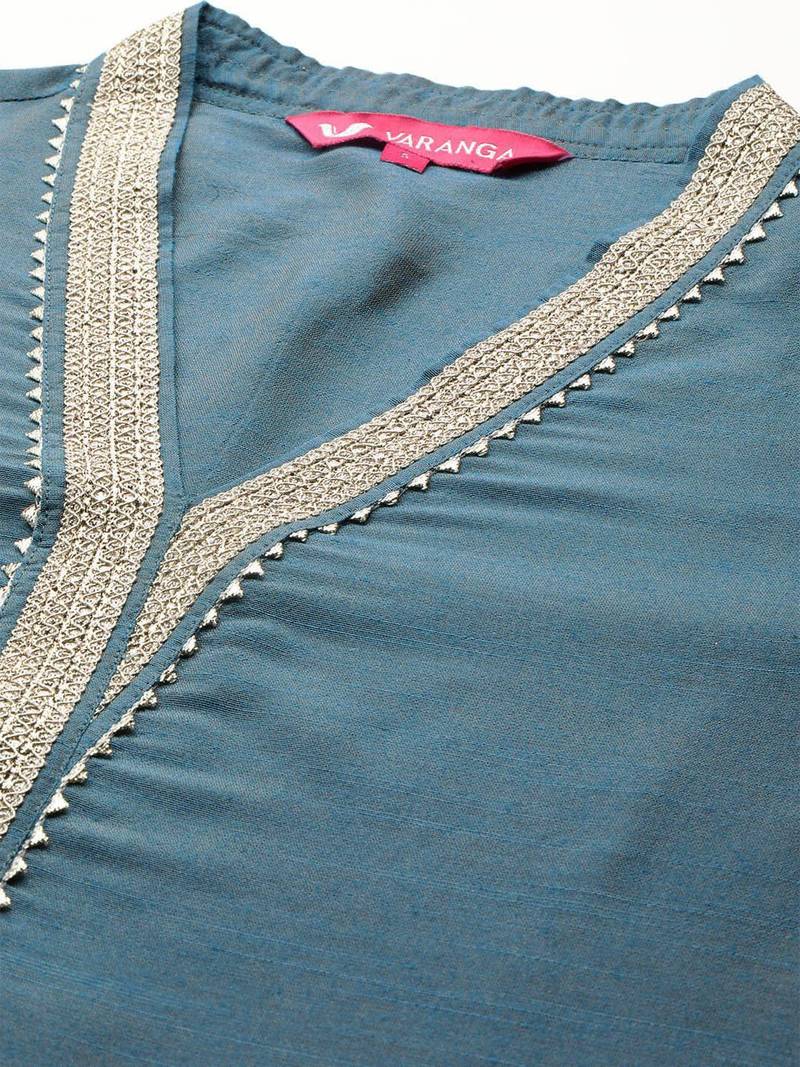 Women Regular Gotta Patti Kurta with Trousers & With Dupatta