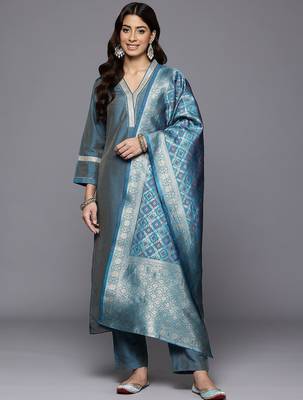 Women Regular Gotta Patti Kurta with Trousers & With Dupatta 1