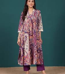 Women Paisley Printed Regular Pure Cotton Kurta with Trousers