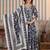 Women Floral Printed Angrakha Thread Work Pure Cotton Kurta with Trousers & With Dupatta