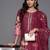 Floral Printed Regular Pure Silk Kurta with Trousers & Dupatta