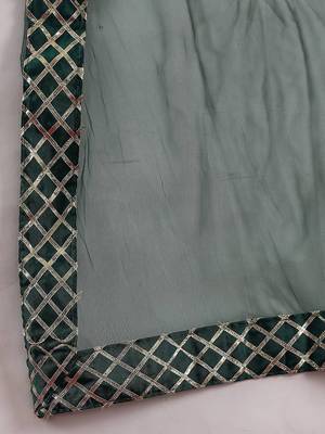 Women Ethnic Motifs Embroidered Regular Kurta with Trousers & With Dupatta 4