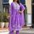 Ethnic Motifs Embroidered Thread Work Pure Cotton Kurta with Trousers & Dupatta