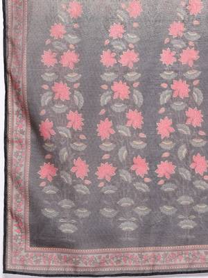Women Floral Yoke Design Sequinned Kurta with Trousers & Dupatta 4