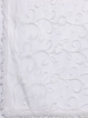 Floral Embroidered Thread Work Kurta With Trousers & Dupatta 4