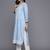 Floral Embroidered Thread Work Kurta With Trousers & Dupatta