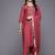 Ethnic Motifs Yoke Design Sequinned Kurta With Trousers & Dupatta