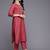 Ethnic Motifs Yoke Design Sequinned Kurta With Trousers & Dupatta