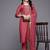 Ethnic Motifs Yoke Design Sequinned Kurta With Trousers & Dupatta
