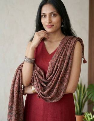 Women Ethnic Motifs Regular Kurta with Trousers & With Dupatta 5